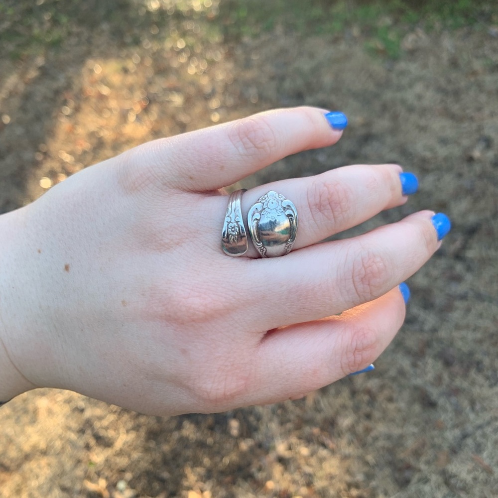 Silver Spoon Adjustable Wrap Ring - image 8